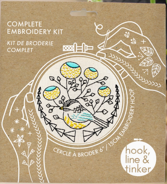 Chickadee Embroidery Kit