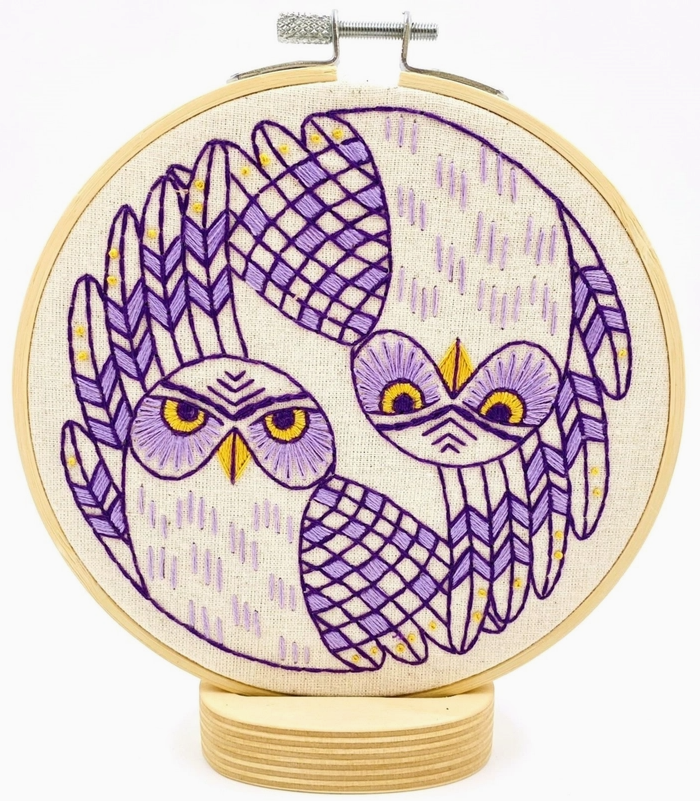 Burrowing Owls Embroidery Kit