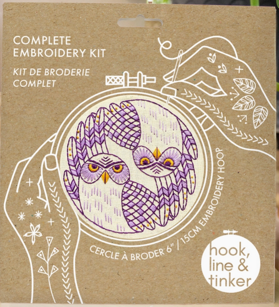 Burrowing Owls Embroidery Kit