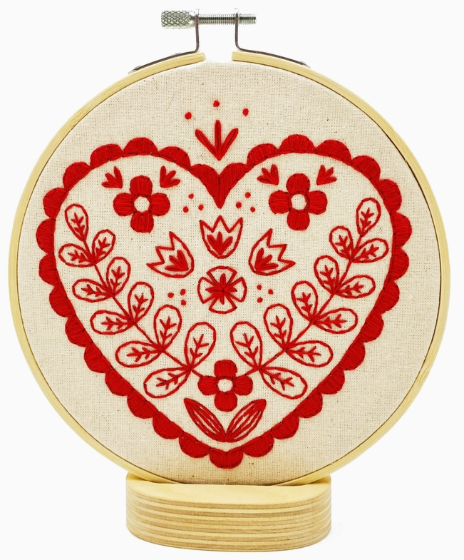 Nordic Heart Embroidery Kit