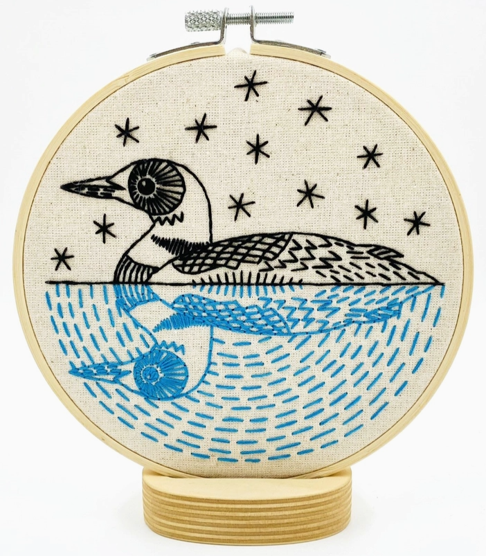 Loon Embroidery Kit