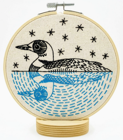Loon Embroidery Kit