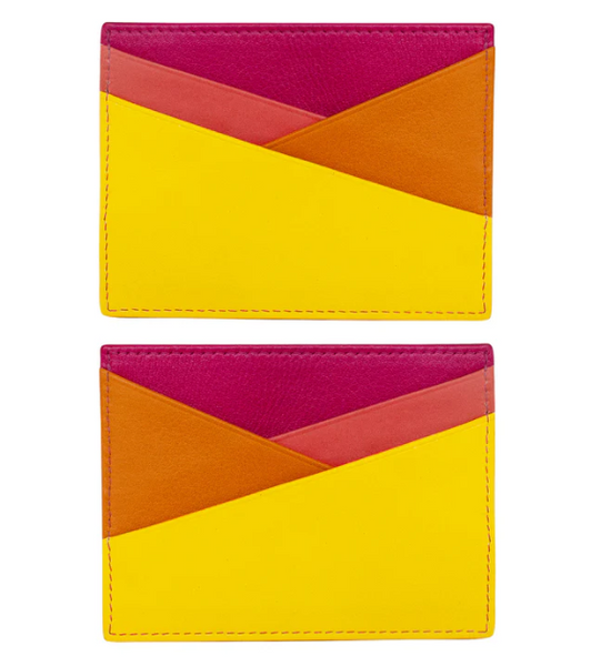 Asymmetric Card Holder, various color options