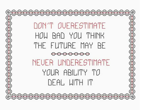Cross Stitch "Never Underestimate" Sampler