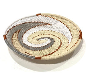 Telephone Wire Bowl: Silver Sea, various sizes