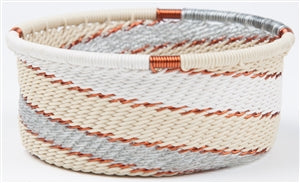 Telephone Wire Bowl: Silver Sea, various sizes