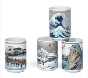 Tokaido Teacups, set of 4