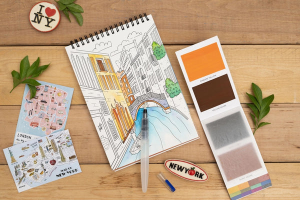 Watercoloring Book: Around the World
