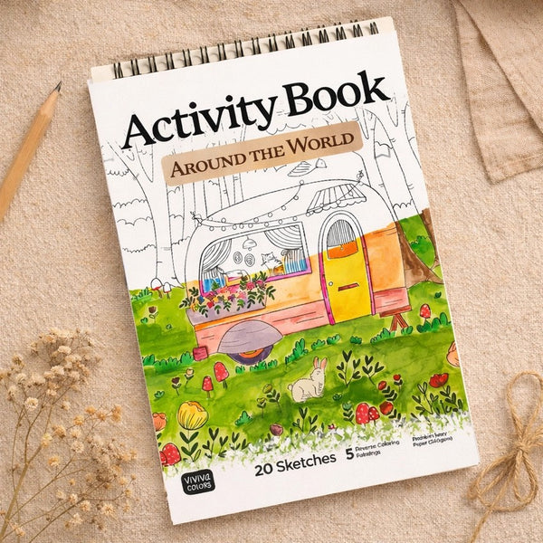 Watercoloring Book: Around the World