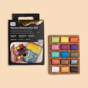 Watercolor Pans - Metallic