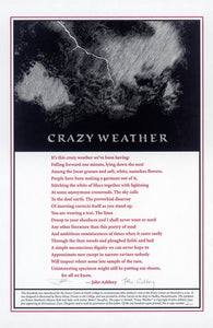 John Ashbery "Crazy Weather" / Barry Moser Broadside
