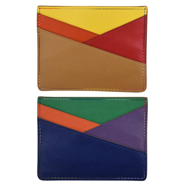 Asymmetric Card Holder, various color options