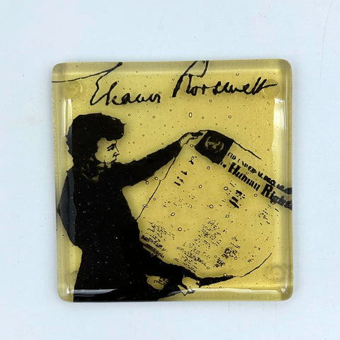 Eleanor Roosevelt Glass Tile & Coaster