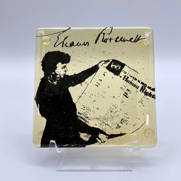 Eleanor Roosevelt Glass Tile & Coaster