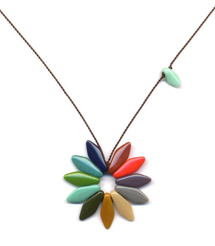 Rainbow Colorwheel Necklace