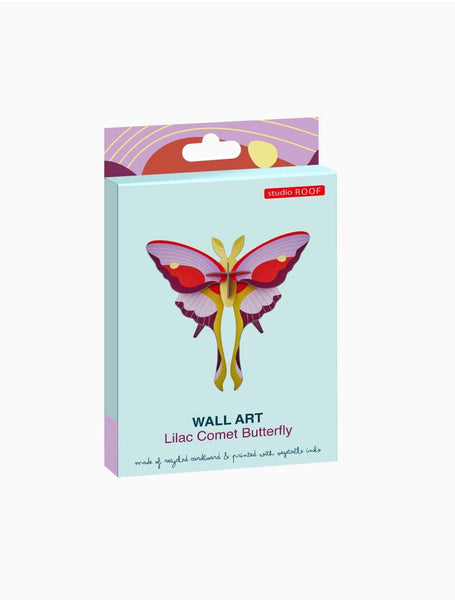 Lilac Comet Butterfly Wall Art