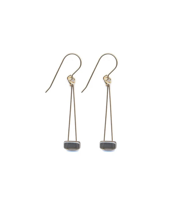Silver Bar Earrings