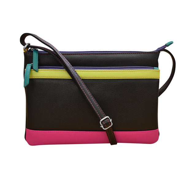 Double Zip Crossbody Bag