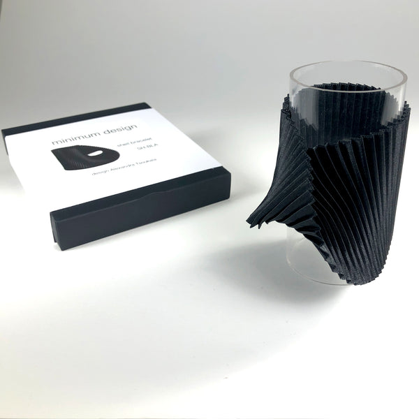 Alexandra Tsoukala polyester recycle sustainable pleat geometric bracelet black scma smith college museum of art