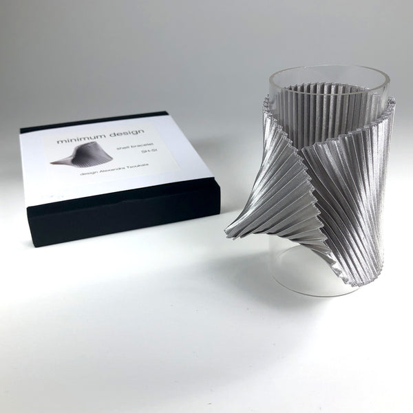 Alexandra Tsoukala polyester recycle sustainable pleat geometric bracelet silver scma smith college museum of art
