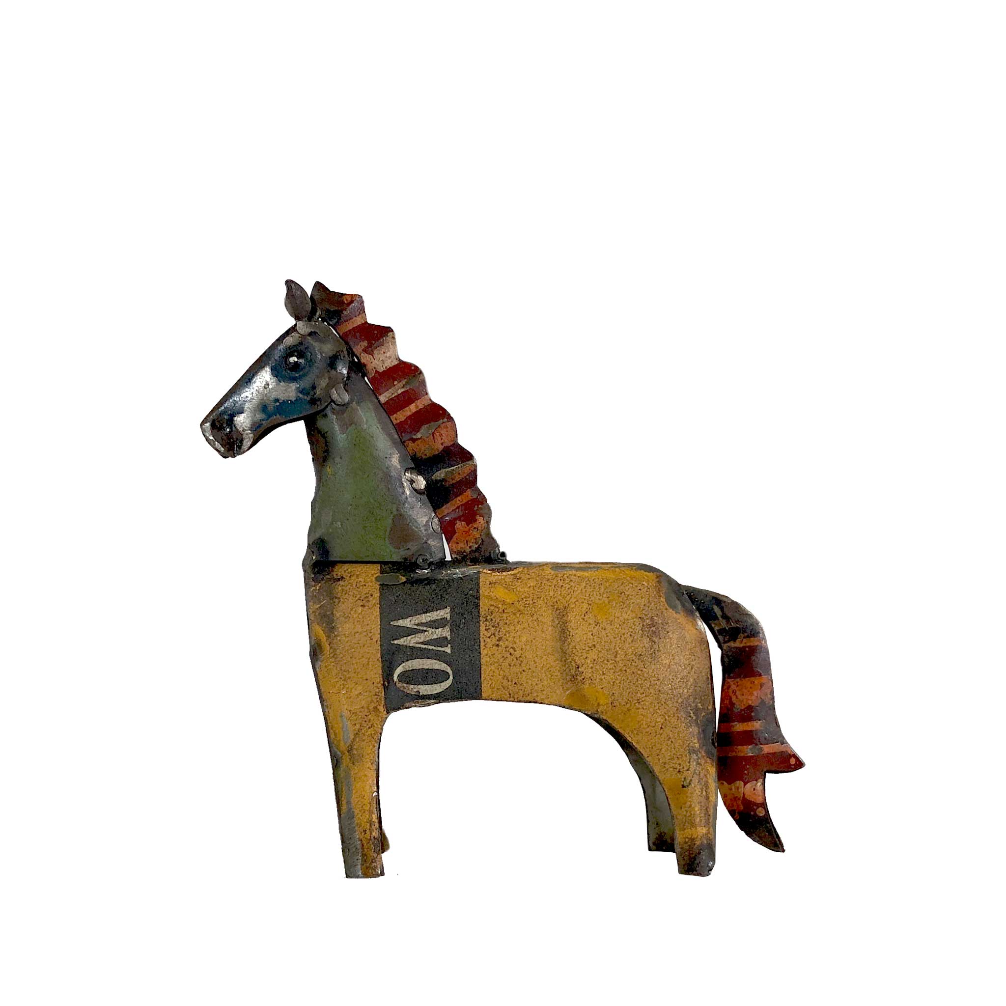Horse of Up-cycled Metal