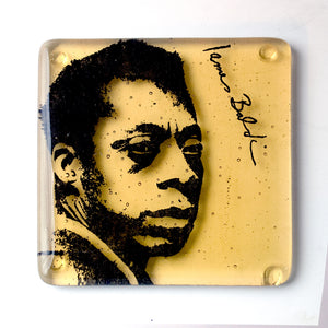Laurie Freivogel glass coaster transparent yellow James Baldwin handmade scma Smith College Museum of Art