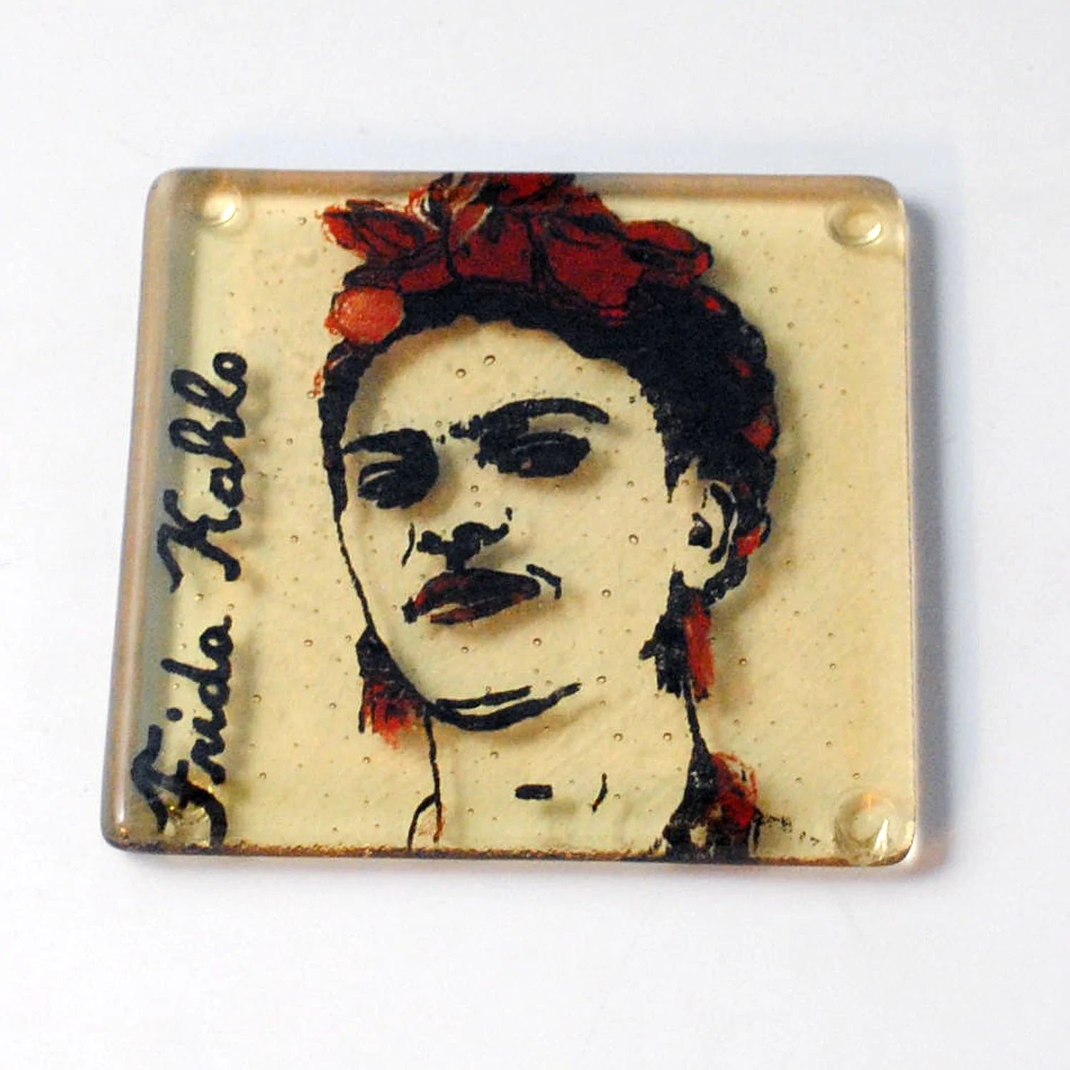 Frida Kahlo Glass Tile & Coaster
