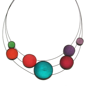 Circle Melody in Rainbow Necklace