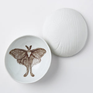 Luna Moth Woodgrain Bowl