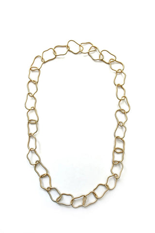 Gold Squiggle Piano Wire Necklace