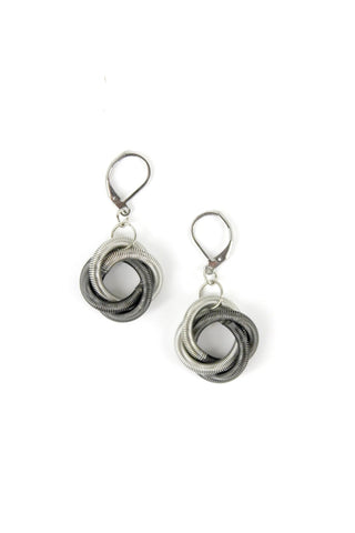 Small Knot Loop Piano Wire Earrings