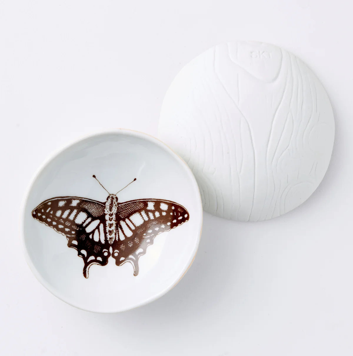 Swallowtail Woodgrain Bowl